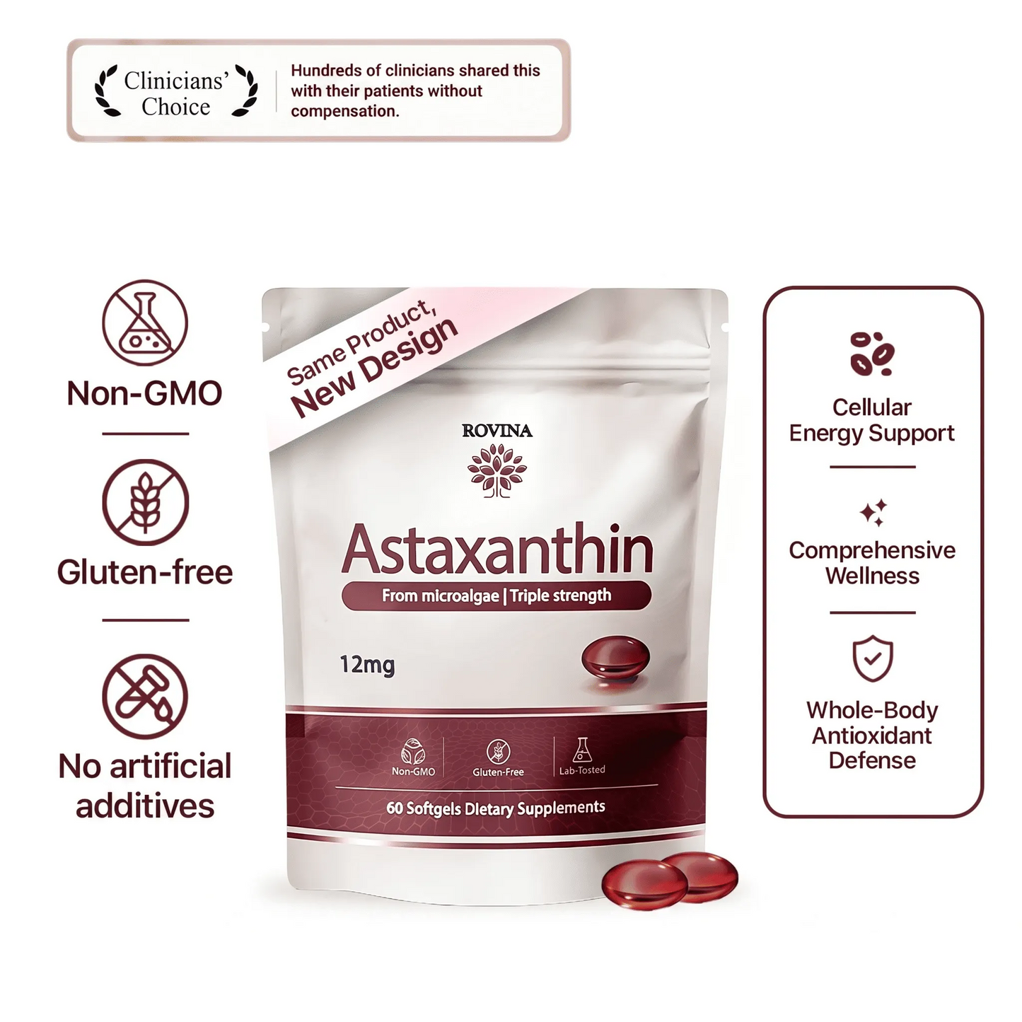 Rovina Astaxanthin | 12MG softgels